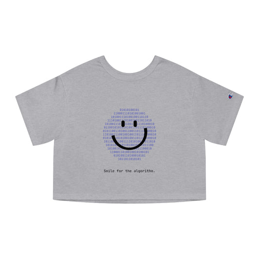 Smiley Algorithm Champion Women's Heritage Cropped T-Shirt