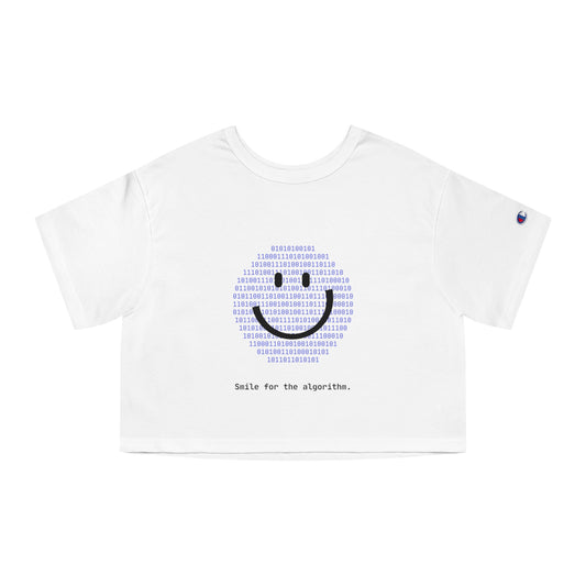 Smiley Algorithm Champion Women's Heritage Cropped T-Shirt
